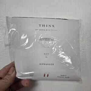 Thinx NWT underwear, black hip hugger XL